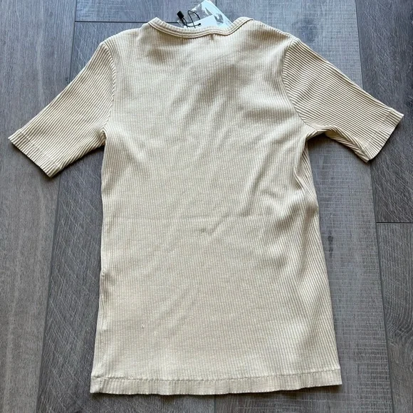 John Elliott Cotton Rib Crop Tee in Utah Size 0 XS - Picture 4 of 8